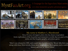 Tablet Screenshot of mystfanart.org